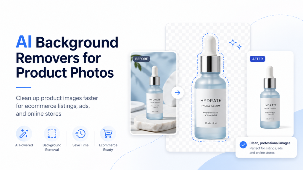 AI background removers for product photos